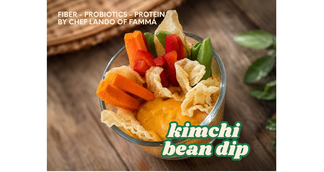 KIMCHI BEAN DIP - FIBER, PROBIOTIC, PROTEIN