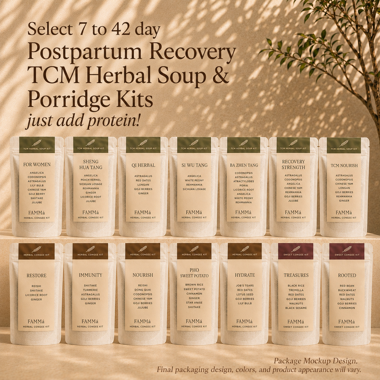 Postpartum Recovery Soup & Porridge Bundles