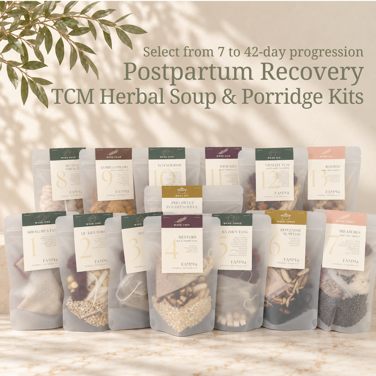 7 to 42 day Nutrition Postpartum Soup Program